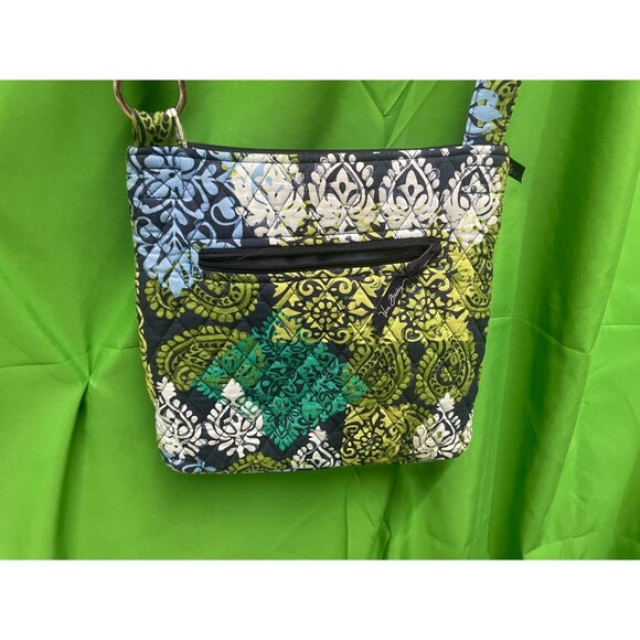 Vera Bradley TRIPLE ZIP HIPSTER CROSSBODY Purse & Turnlock Wallet Caribbean Sea - Picture 9 of 13